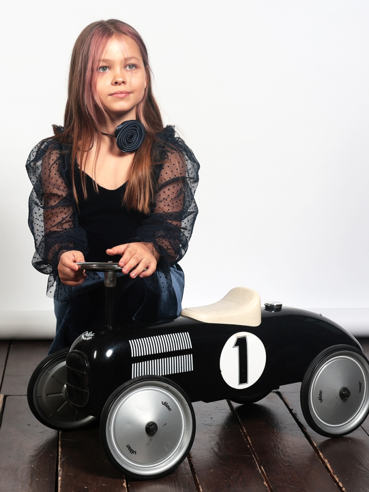 Платье велюровое нарядное БУШОН ST632, цвет темно-синий choker 