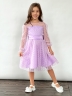 Платье для девочки нарядное БУШОН ST58, отделка фатин, цвет сиреневый