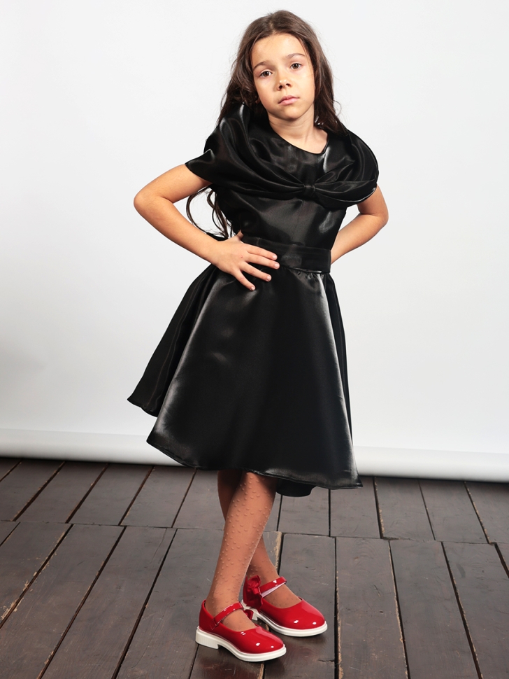 Платье для девочки праздничное БУШОН ST310, цвет черный