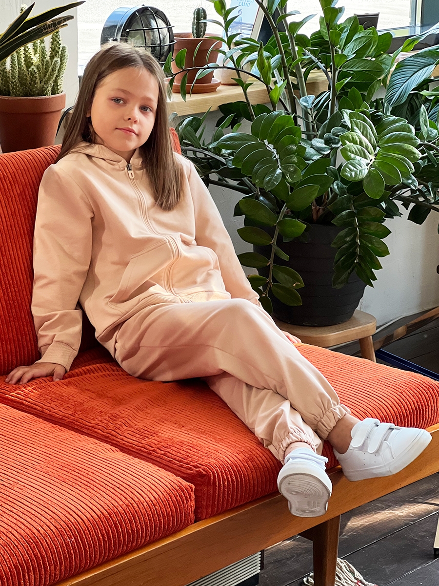 Спортивный костюм для девочки БУШОН SP20, цвет бежевый 