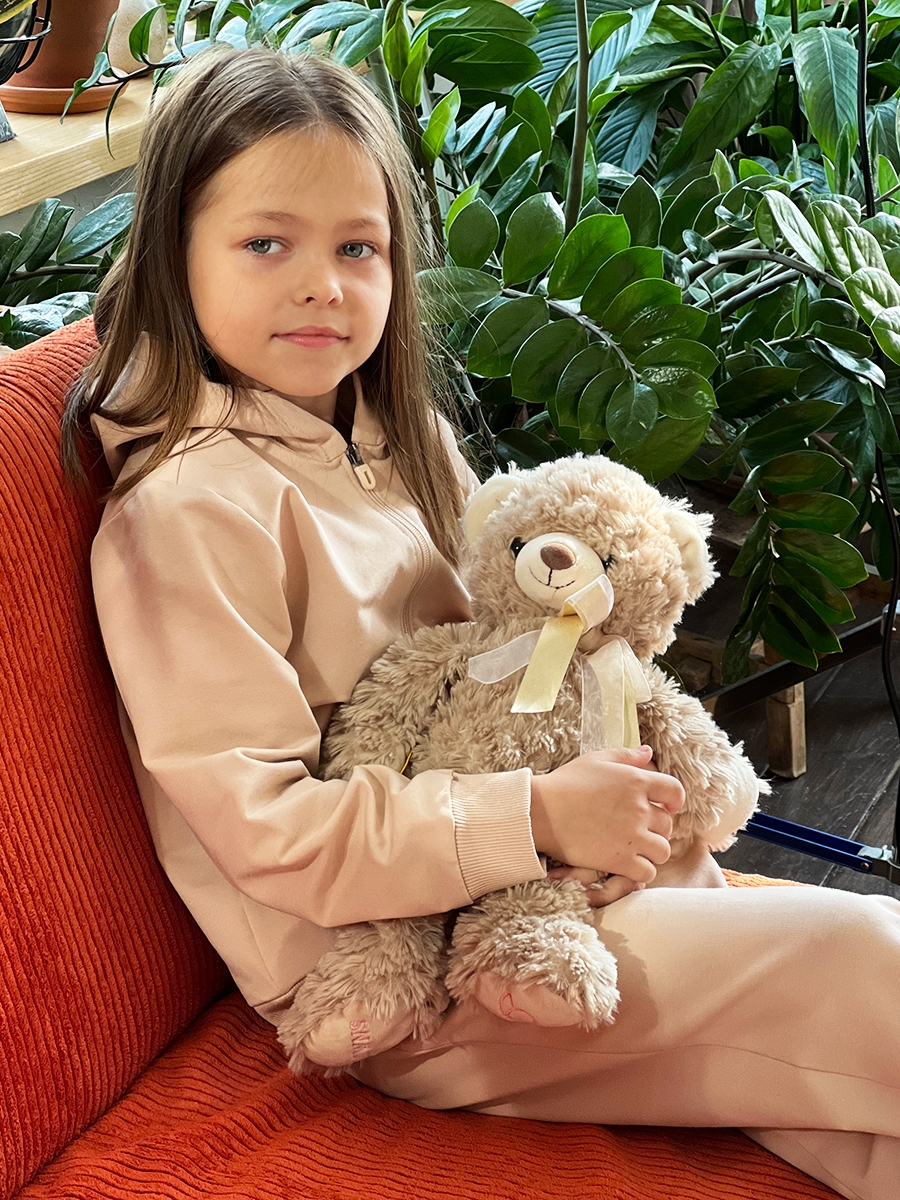 Спортивный костюм для девочки БУШОН SP20, цвет бежевый 