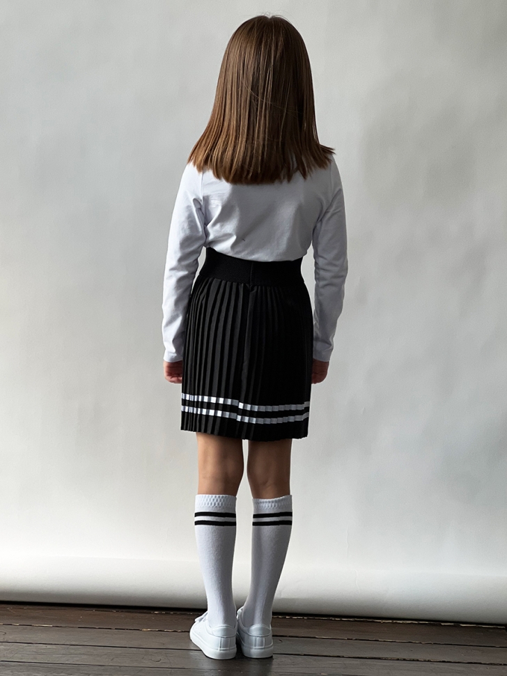 Юбка для девочек школьная БУШОН, модель SK9018, цвет черный 