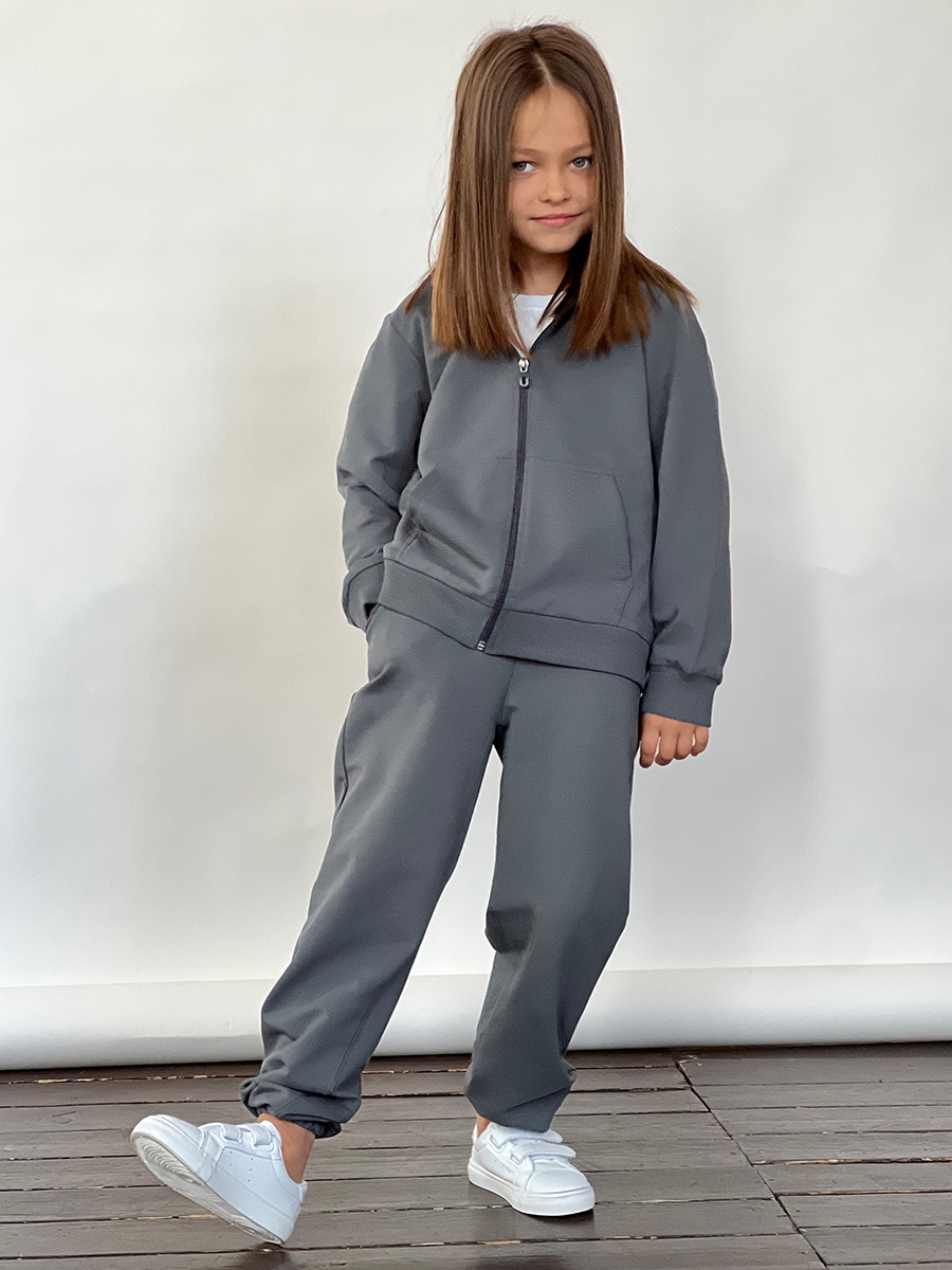 Спортивный костюм для девочки БУШОН SP20, цвет серый 