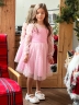 Платье для девочки нарядное БУШОН ST58, отделка фатин, цвет розовый