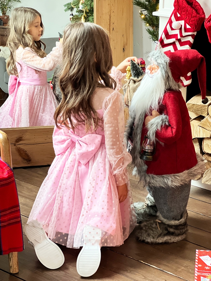 Платье для девочки нарядное БУШОН ST58, отделка фатин, цвет розовый