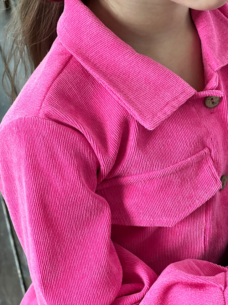 Платье для девочки школьное БУШОН ST73, цвет барби 