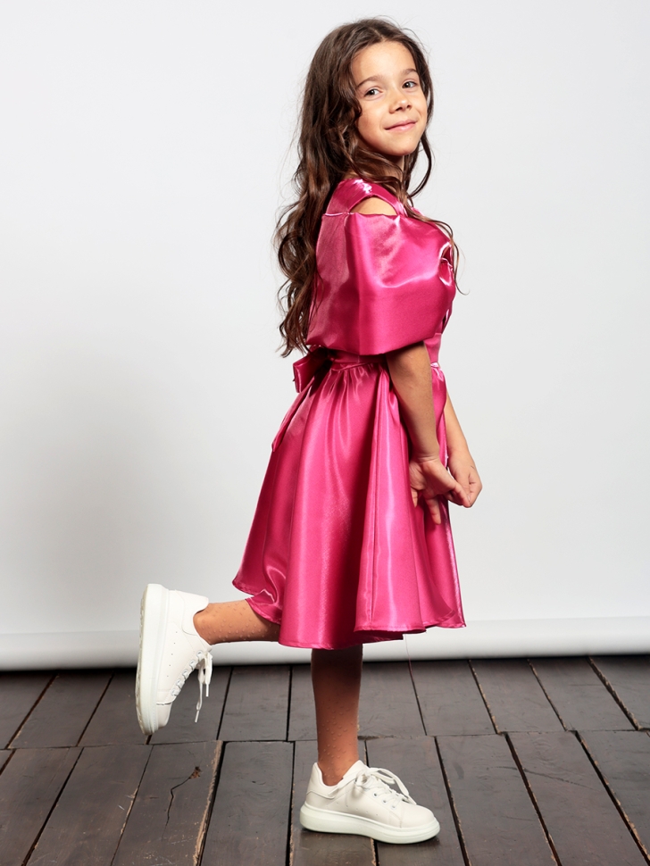 Платье для девочки нарядное БУШОН ST310, цвет фуксия 