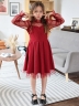 Платье для девочки нарядное БУШОН ST77, цвет бордовый