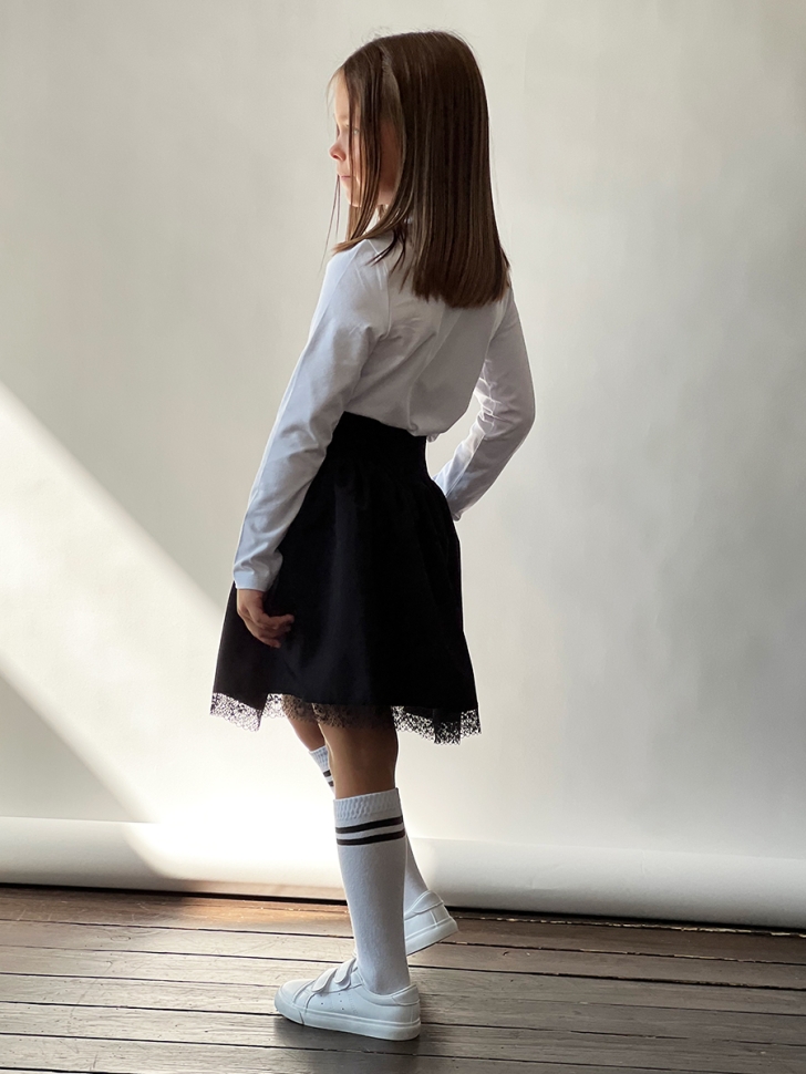 Юбка для девочек школьная БУШОН, модель SK90, цвет черный 