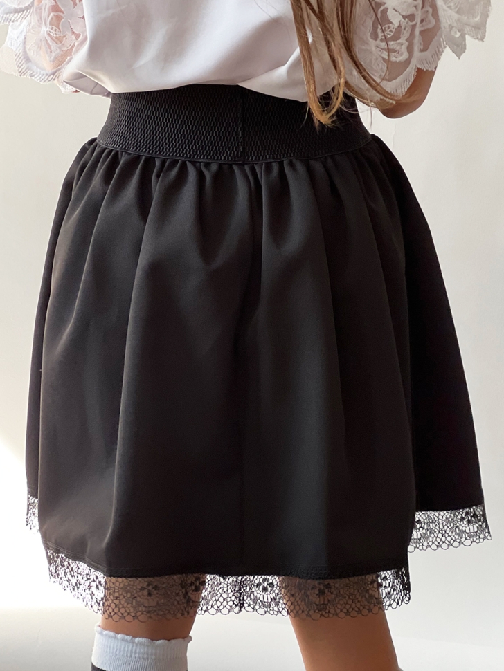 Юбка для девочек школьная БУШОН, модель SK90, цвет черный 