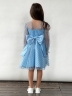 Платье для девочки нарядное БУШОН ST58, отделка фатин, цвет голубой