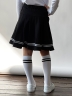 Юбка для девочек школьная БУШОН, модель SK9019, цвет черный 