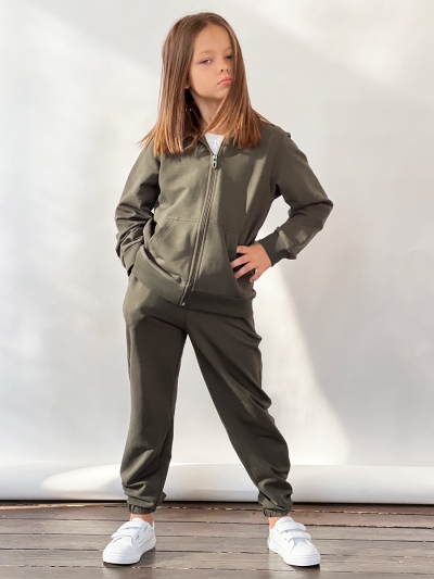 Спортивный костюм для девочки БУШОН SP20, цвет хаки