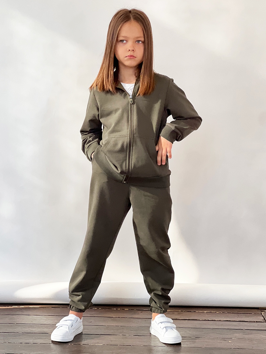 Спортивный костюм для девочки БУШОН SP20, цвет хаки 