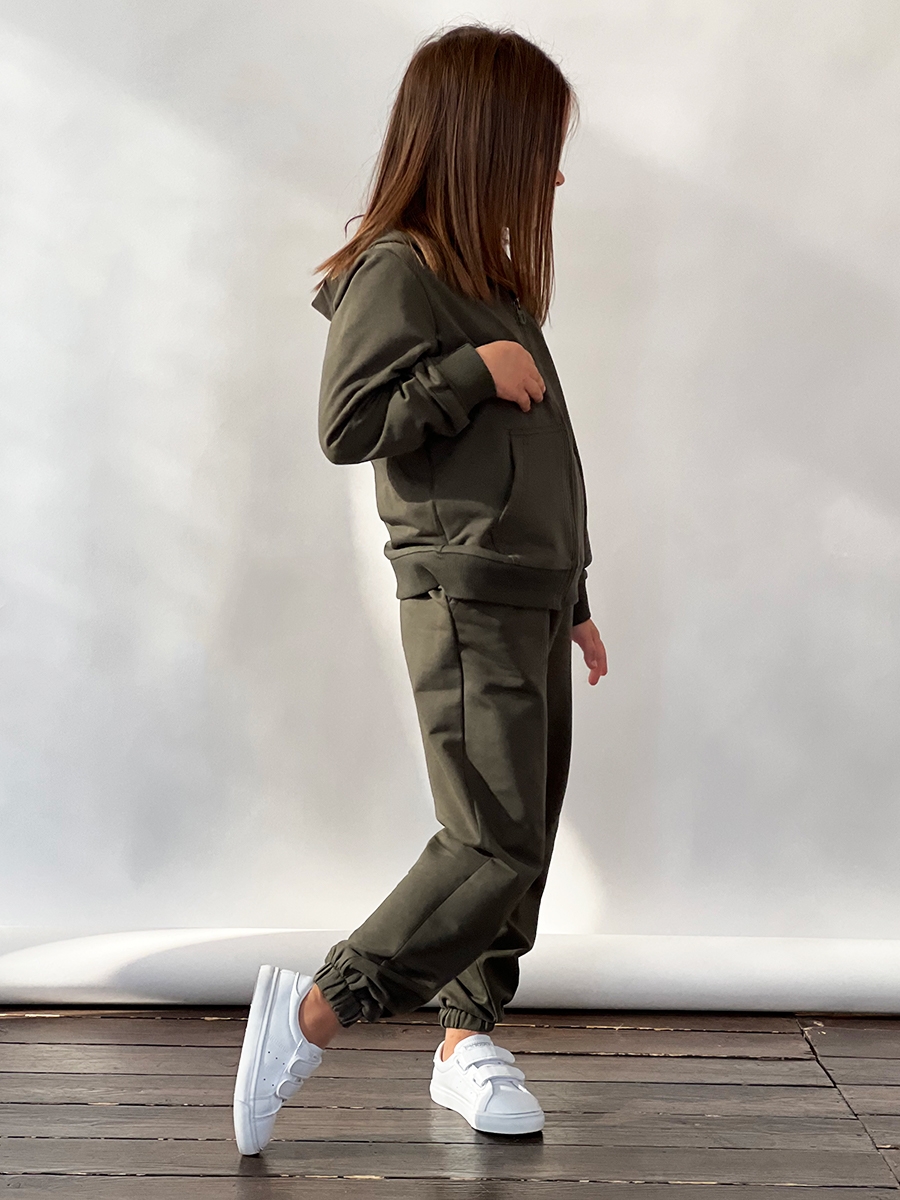 Спортивный костюм для девочки БУШОН SP20, цвет хаки 