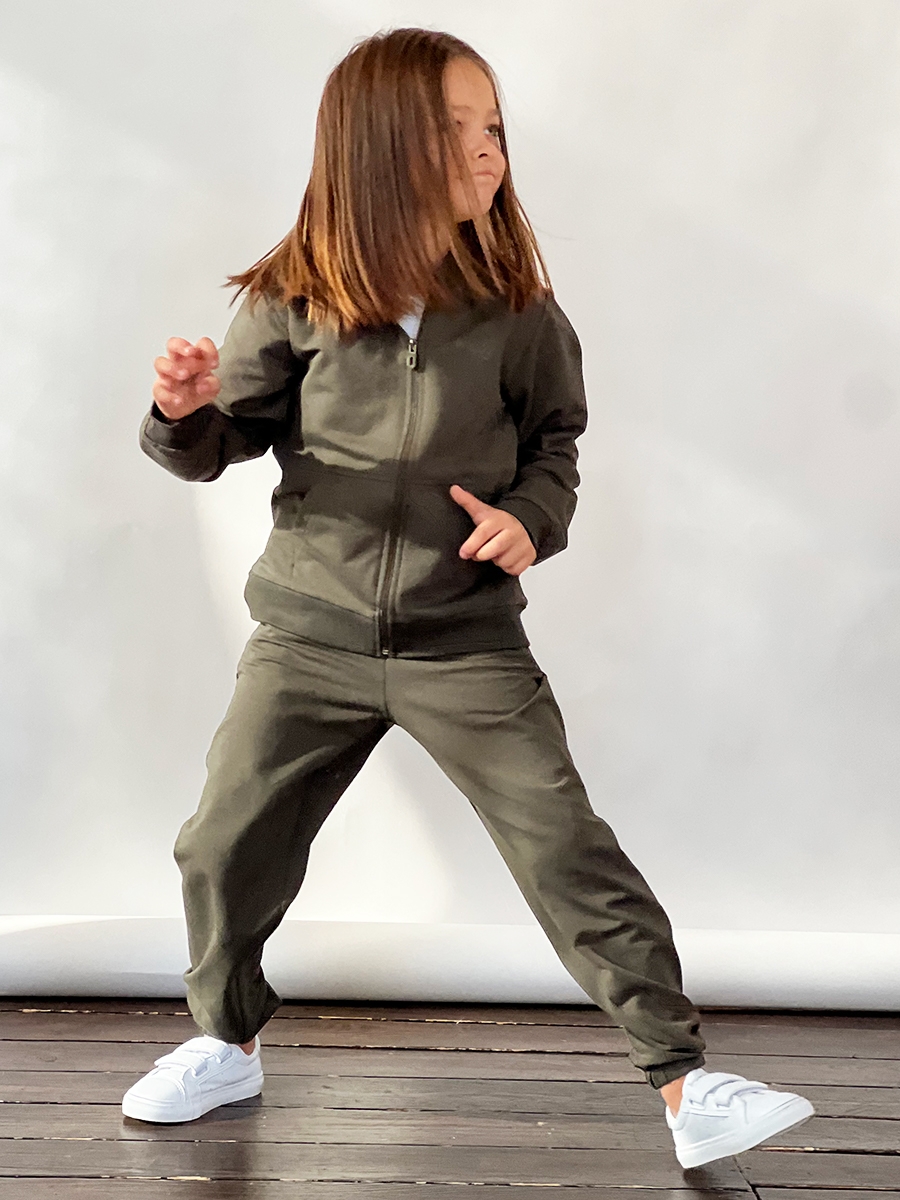 Спортивный костюм для девочки БУШОН SP20, цвет хаки 