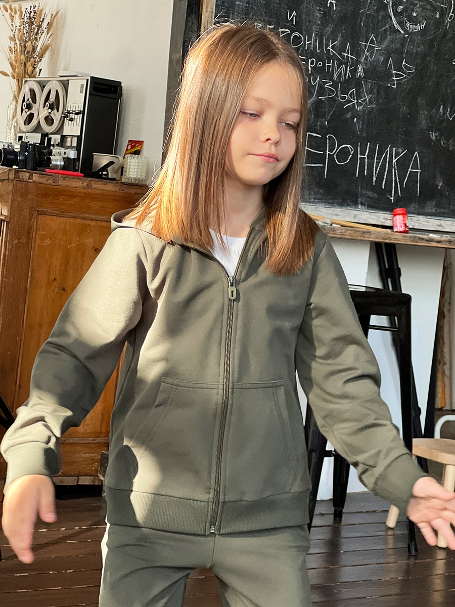 Спортивный костюм для девочки БУШОН SP20, цвет хаки 
