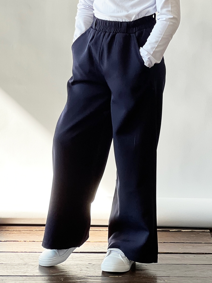 Брюки для девочек БУШОН SK88, цвет темно-синий 