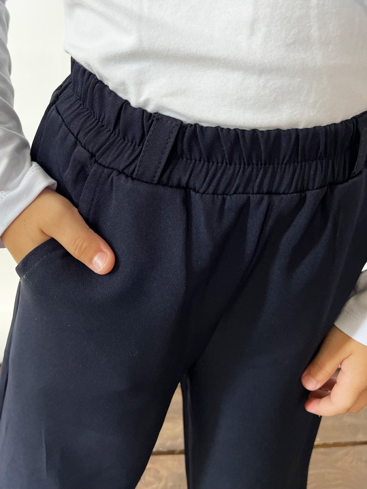 Брюки для девочек БУШОН SK88, цвет темно-синий 