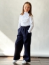 Брюки для девочек БУШОН SK88, цвет темно-синий 