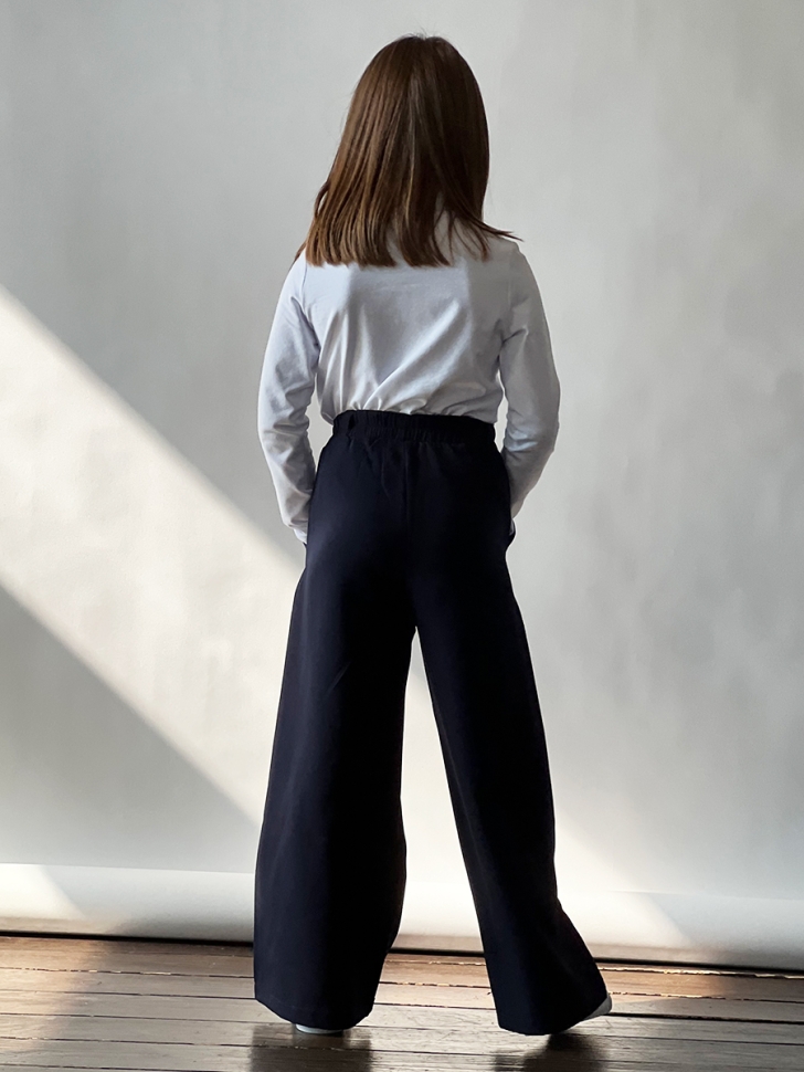 Брюки для девочек БУШОН SK88, цвет темно-синий 