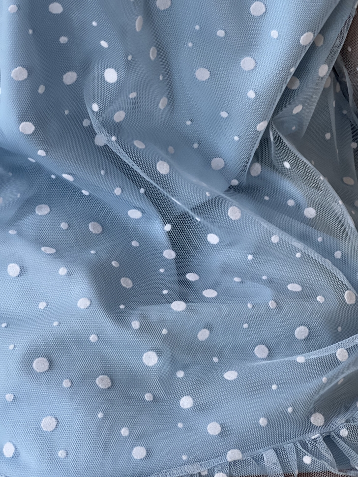 Платье для девочки нарядное БУШОН ST53, цвет голубой