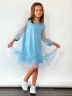 Платье для девочки нарядное БУШОН ST53, цвет голубой
