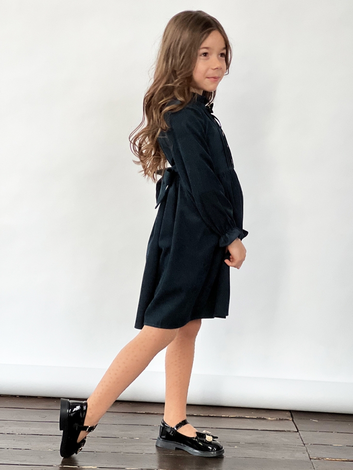 Платье для девочки нарядное БУШОН ST75, цвет темно-изумрудный 