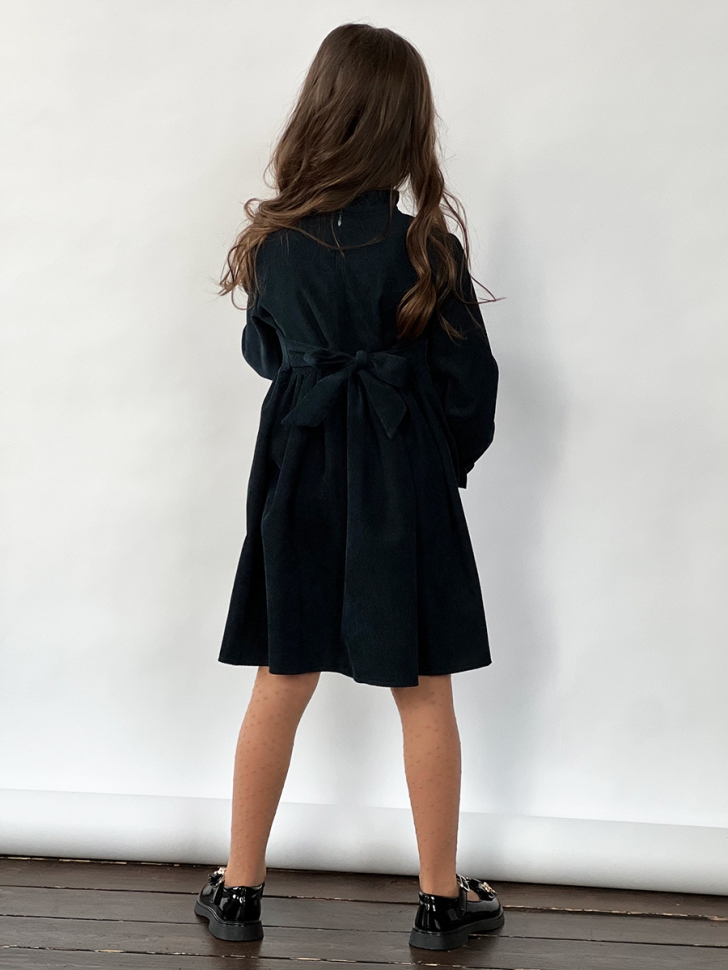 Платье для девочки нарядное БУШОН ST75, цвет темно-изумрудный 