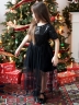 Платье для девочки нарядное БУШОН ST540, цвет черный 