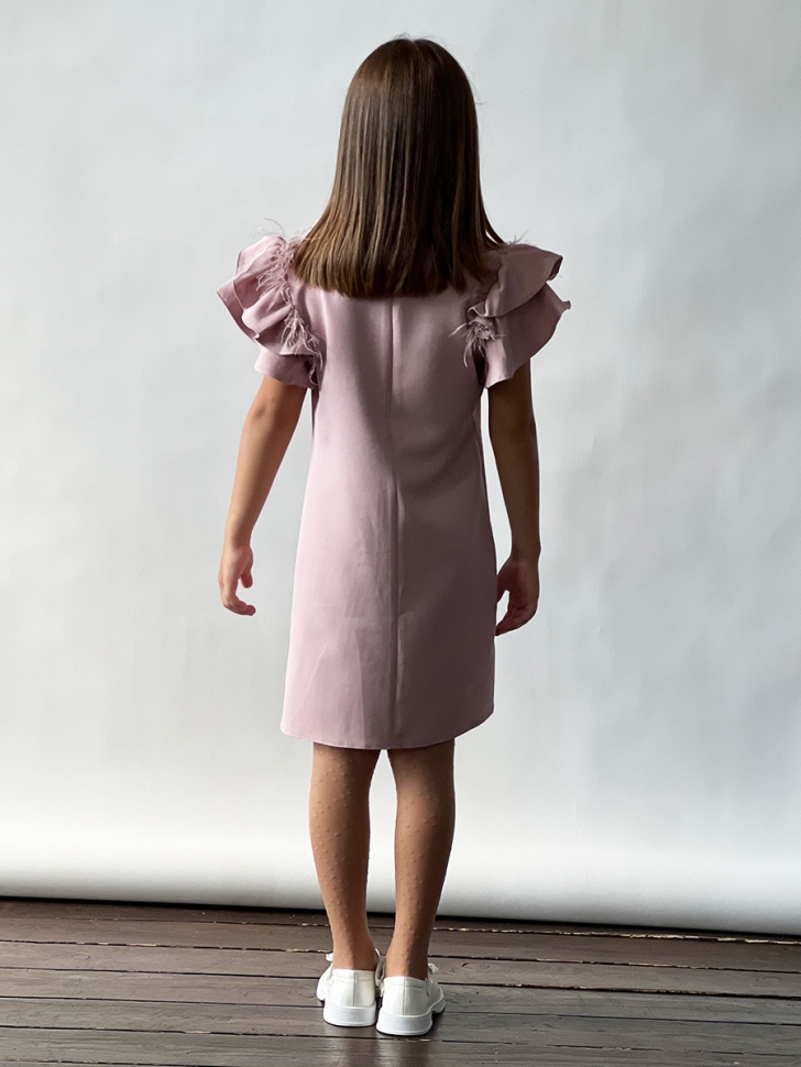 Платье для девочки нарядное БУШОН ST5410, цвет пудровый 