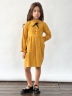 Платье для девочки нарядное БУШОН ST75, цвет горчичный