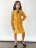 Платье для девочки нарядное БУШОН ST75, цвет горчичный