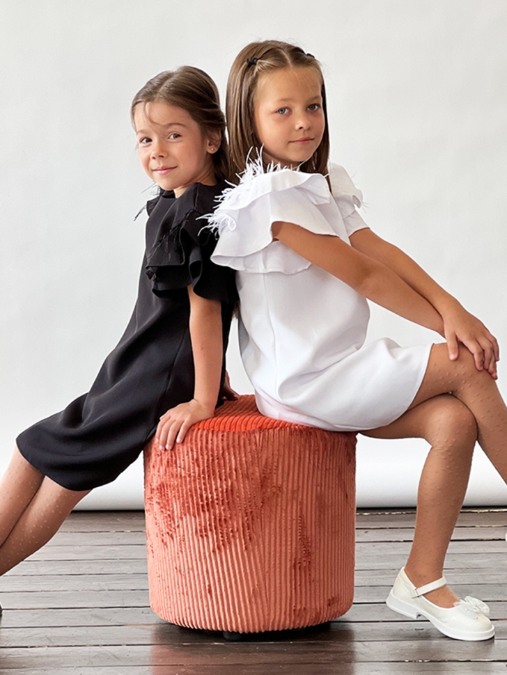 Платье для девочки нарядное БУШОН ST5410, цвет белый 