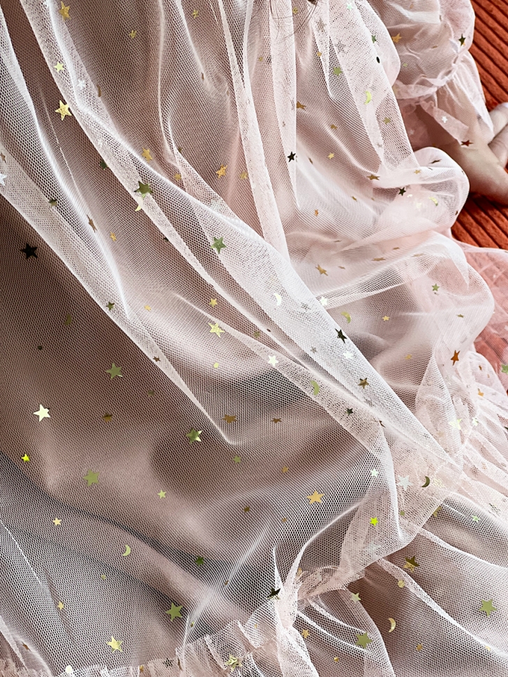 Платье для девочки нарядное БУШОН ST53, цвет пыльная роза 