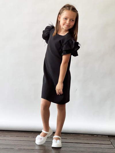Платье для девочки нарядное БУШОН ST5410, цвет черный