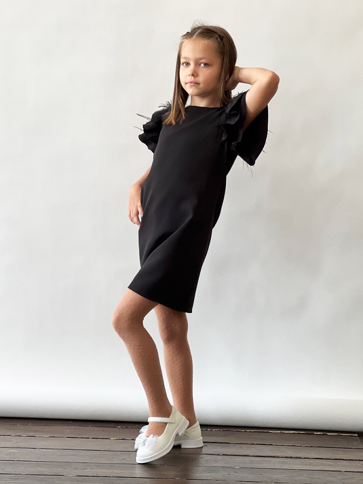 Платье для девочки нарядное БУШОН ST5410, цвет черный 