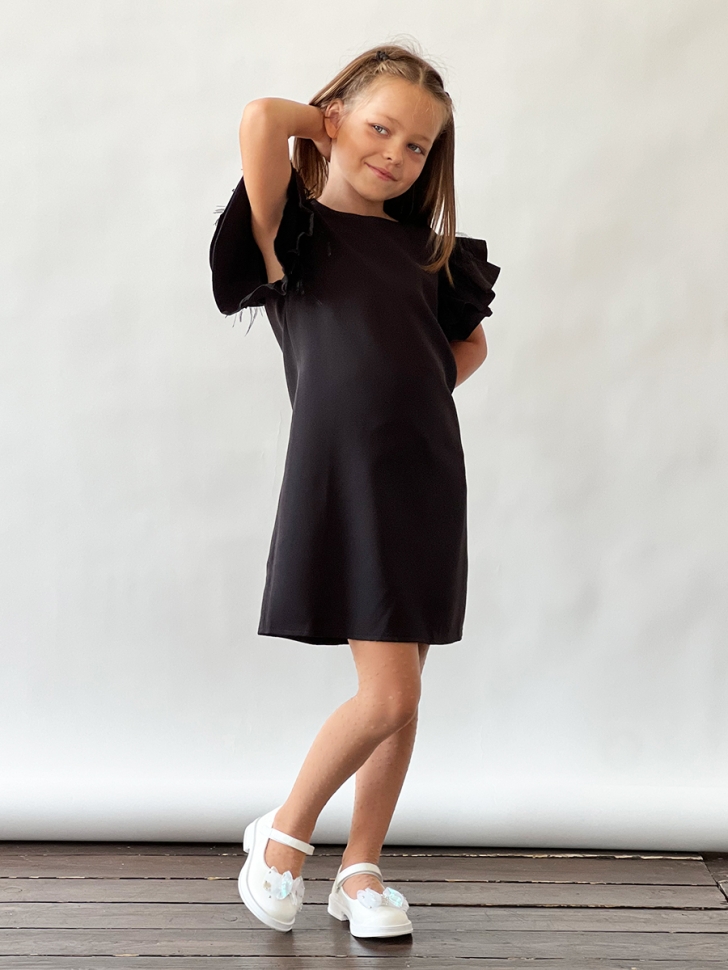Платье для девочки нарядное БУШОН ST5410, цвет черный 