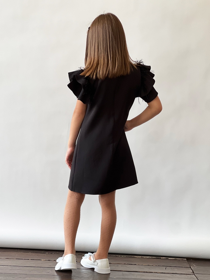 Платье для девочки нарядное БУШОН ST5410, цвет черный 