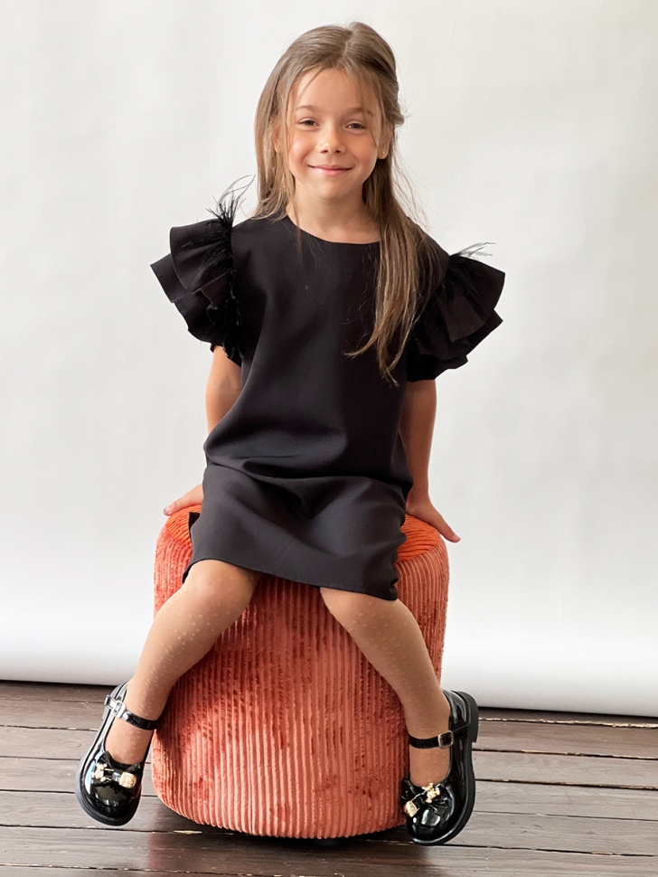 Платье для девочки нарядное БУШОН ST5410, цвет черный 