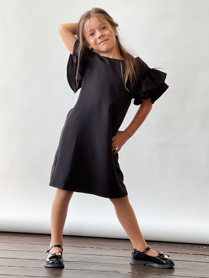 Платье для девочки нарядное БУШОН ST5410, цвет черный 