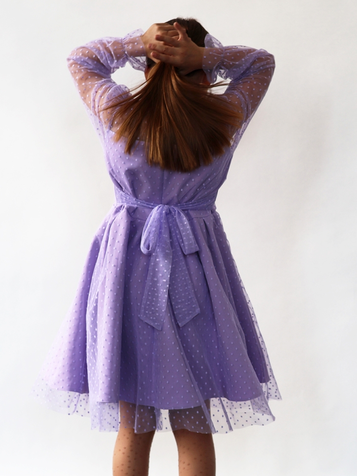 Платье для девочки нарядное БУШОН ST77, цвет сиреневый