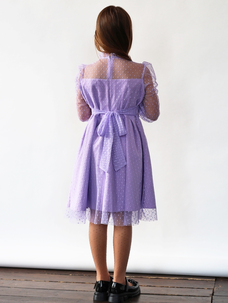 Платье для девочки нарядное БУШОН ST77, цвет сиреневый