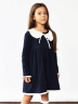 Платье для девочки школьное БУШОН SK34, цвет темно-синий