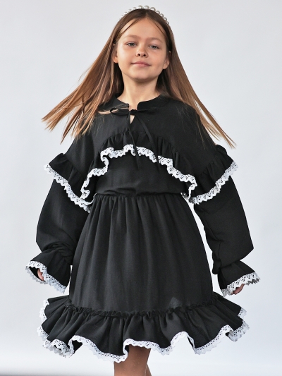 Платье для девочки нарядное БУШОН ST6011, цвет черный