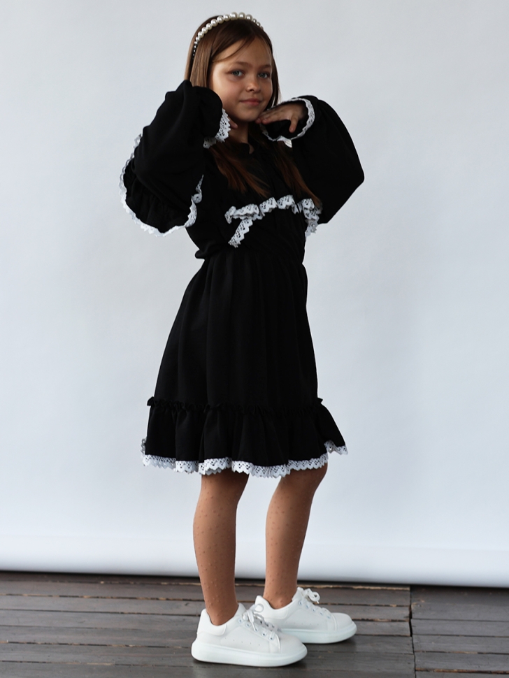 Платье для девочки нарядное БУШОН ST6011, цвет черный 
