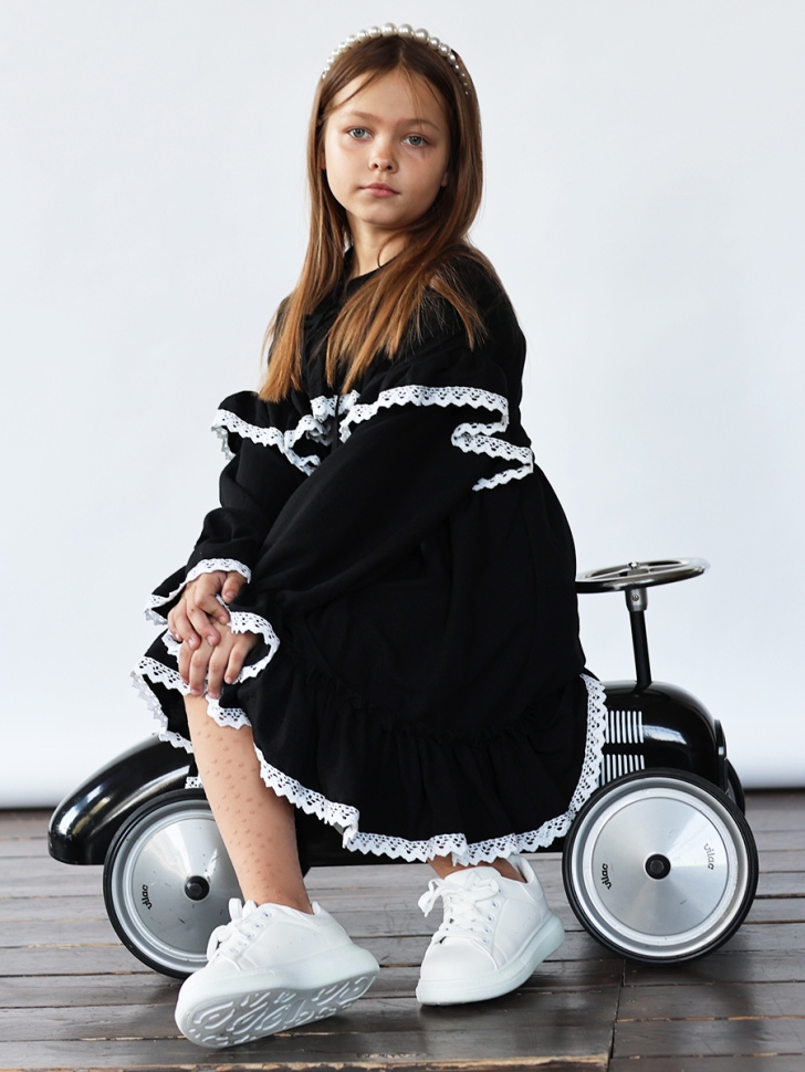 Платье для девочки нарядное БУШОН ST6011, цвет черный 