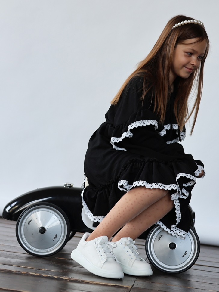 Платье для девочки нарядное БУШОН ST6011, цвет черный 