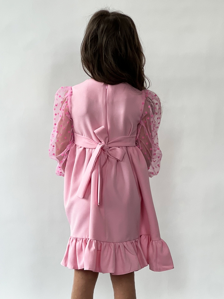 Платье для девочки нарядное БУШОН ST52, цвет розовый