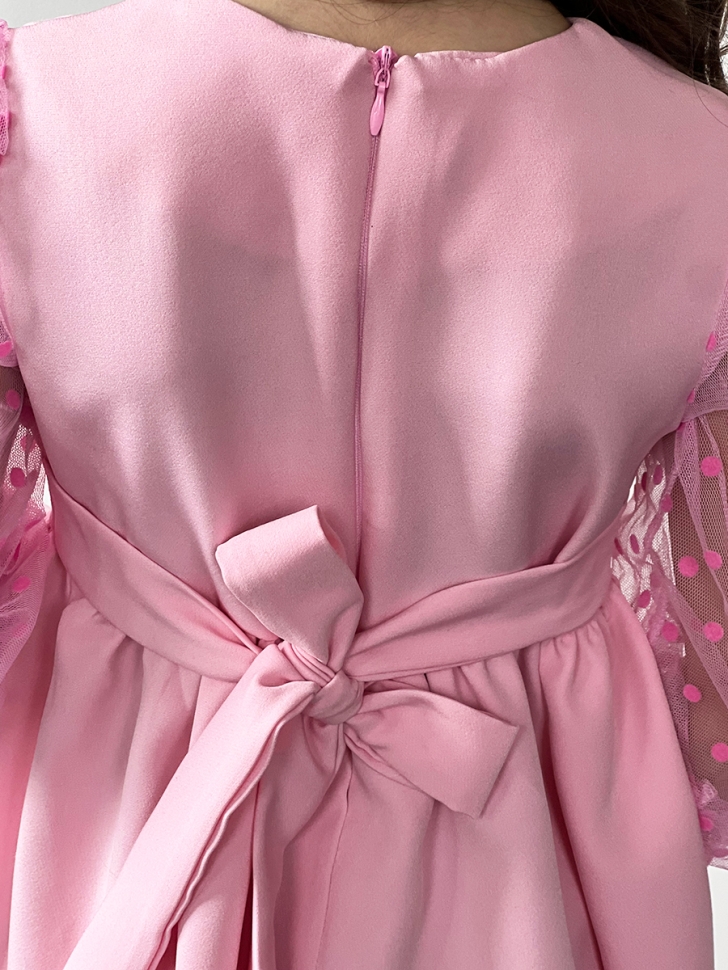 Платье для девочки нарядное БУШОН ST52, цвет розовый